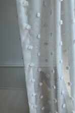 Ponponlu Linen Tül Perde - Görsel 4